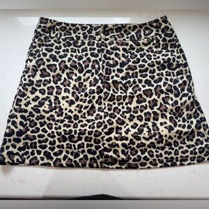 Chic Leopard Print Mini Skirt